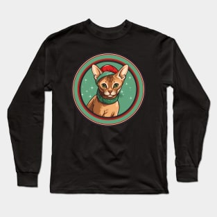 Abyssinian Cat Xmas Ornament, Love Cats Long Sleeve T-Shirt